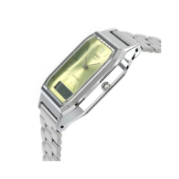 Casio Vintage Women Analog-Digital Watch AQ-230A-9AMQY Silver Stainless Steel Strap