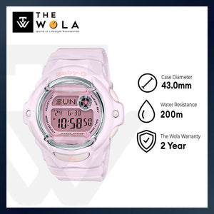 Casio Baby-G Women's Digital Watch BG-169M-4 Pink Resin Band Sports Watch