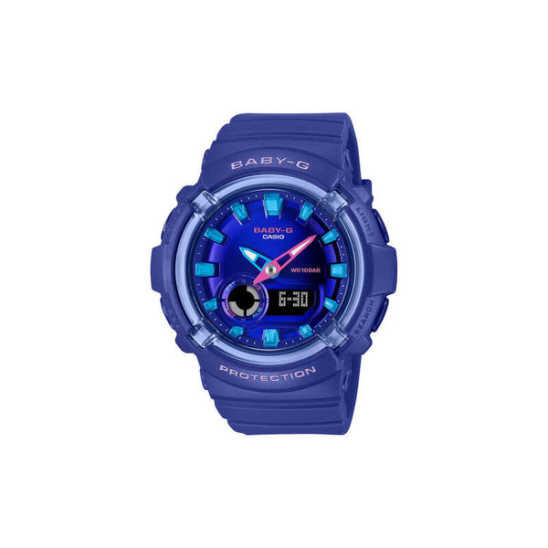 Casio Baby-G Women Analog-Digital Watch BGA-280DN-2A Blue Resin Strap