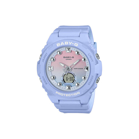 Casio Baby-G BGA-320-2A1 Women Analog-Digital Watch Blue Resin Strap