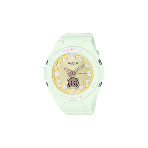 Casio Baby-G Women Analog-Digital Sport Watch BGA-320FH-3A Green Resin Strap