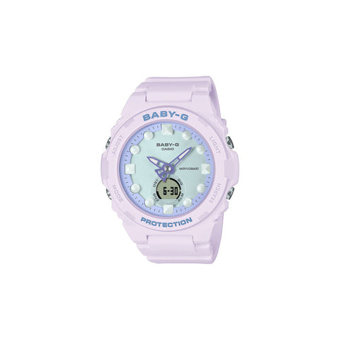 Casio Baby-G Women Analog-Digital Sport Watch BGA-320FH-4A Purple Resin Strap