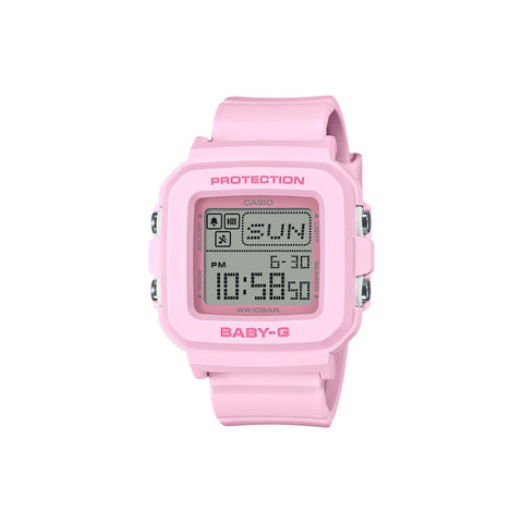 Casio Baby-G Women Digital Watch BGD-10-4 Pink Resin Strap