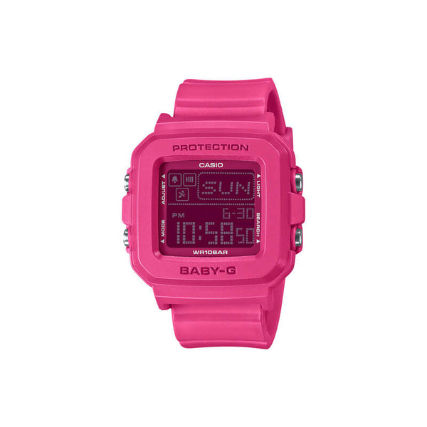 Casio Baby-G + Plus 30th Anniversary Women Digital Watch BGD-10K-4 Pink Resin Strap & Watch Case Holder