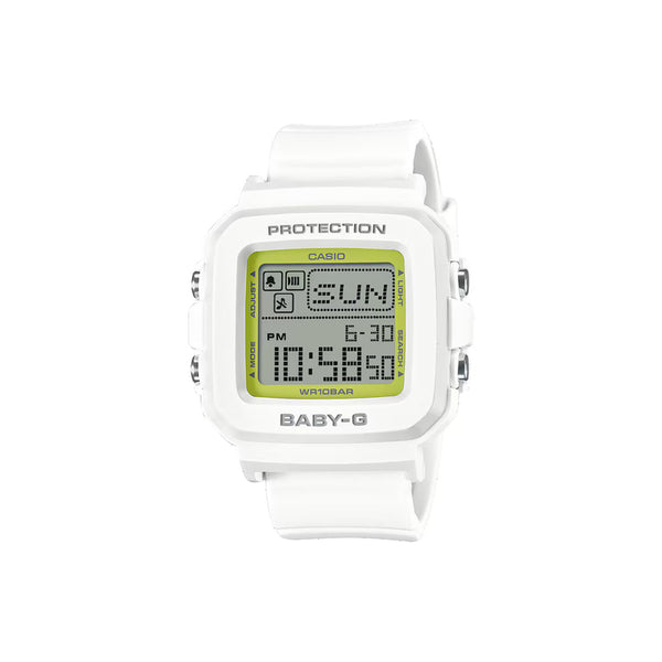 Casio Baby-G + Plus 30th Anniversary Women Digital Watch BGD-10K-7 White Resin Strap & Watch Case Holder