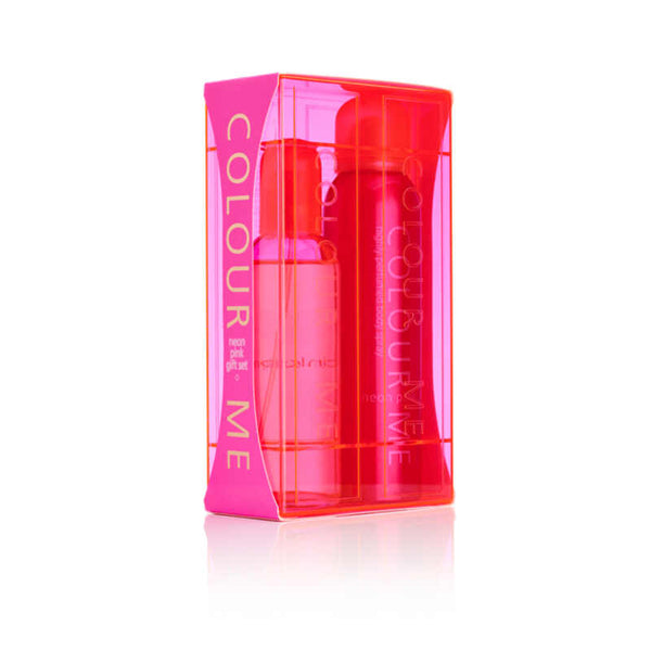 COLOUR ME Neon Pink Giftset Edp 100ml+Bodyspray 150ml For Women