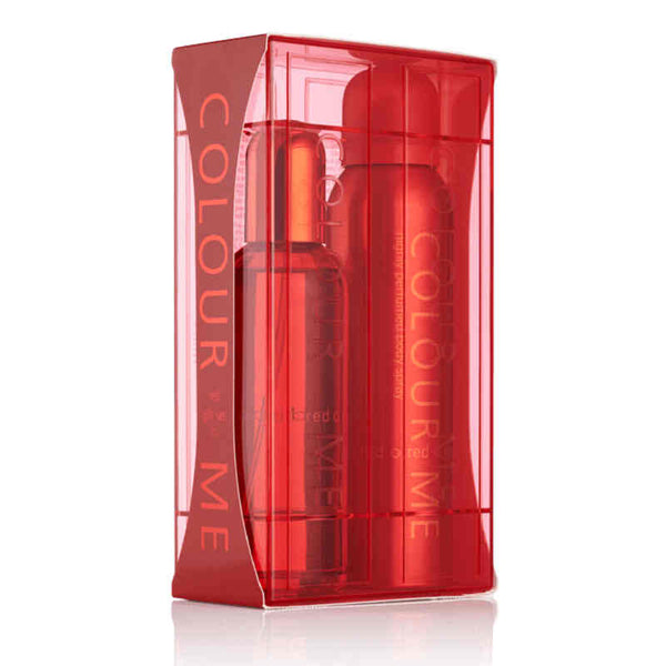 COLOUR ME Red Giftset Edp 100ml+Bodyspray 150ml For Women