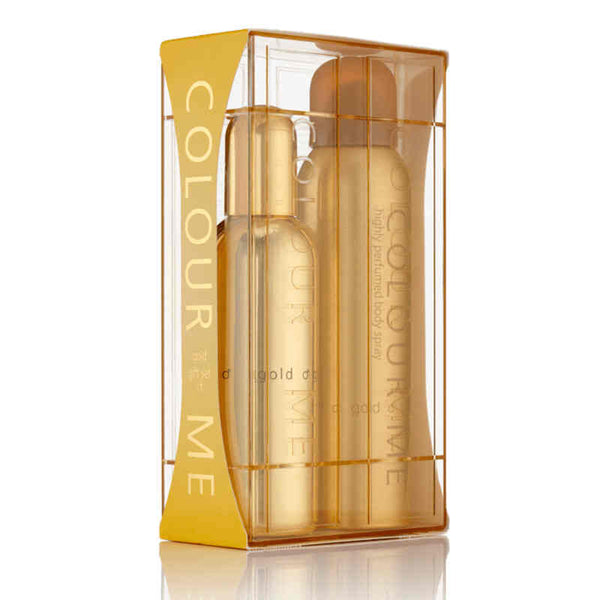 COLOUR ME Homme Gold Giftset Edp 90ml+Bodyspray 150ml For Men