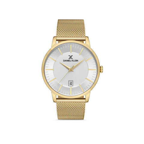 Daniel Klein Supreme Men's Analog Watch DK.1.13062-5 Gold Mesh Strap Watch | Watch for Men