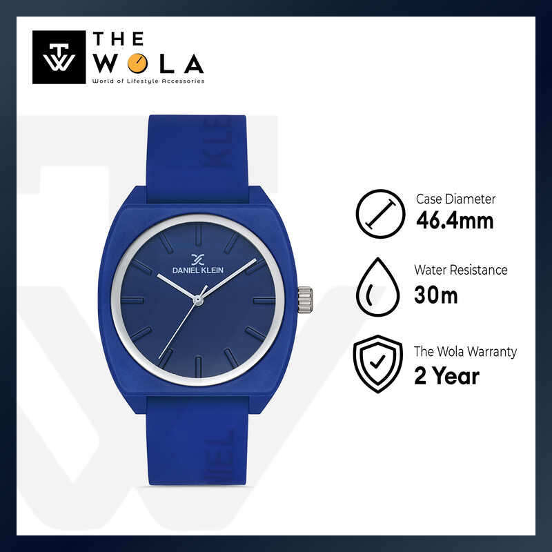 Daniel Klein DKLN Men's Analog Watch DK.1.13154-4 Blue Silicone Strap Watch | Watch for Men
