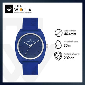 Daniel Klein DKLN Men's Analog Watch DK.1.13154-4 Blue Silicone Strap Watch | Watch for Men