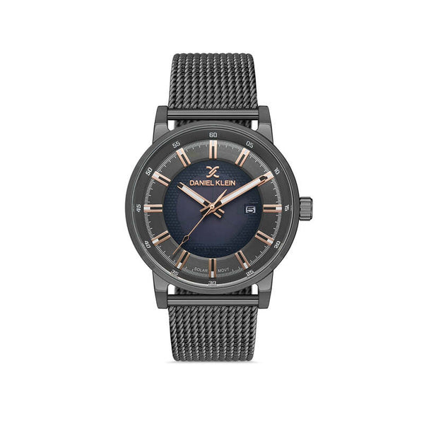 Daniel Klein Solar Men's Analog Watch DK.1.13199-5 Grey Mesh Strap Watch | Watch for Men