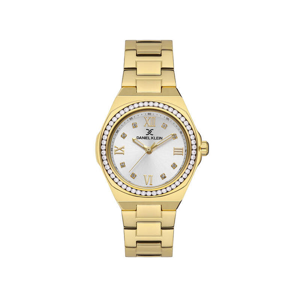 Daniel Klein Premium Women's Analog Watch DK.1.13336-2 Gold Stainless Steel Strap Ladies Watch | Watch for Women