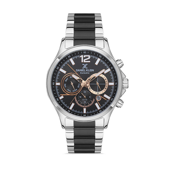 Daniel Klein Exclusive Men's Chronograph Watch DK.1.13363-5 Silver Stainless Steel Strap Men Watch | Watch for Men