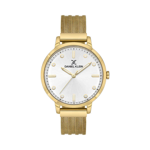 Daniel Klein Premium Women's Analog Watch DK.1.13504-5 with Gold Mesh Strap | Watch for Women