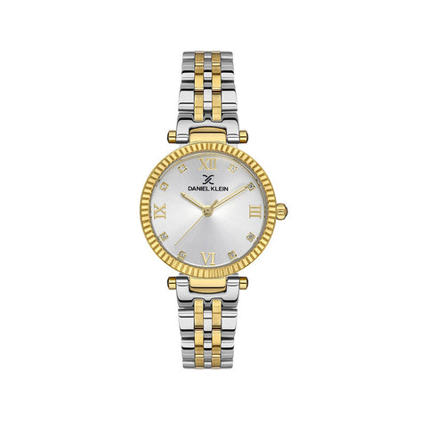 Daniel Klein Premium Women's Analog Watch DK.1.13507-2 with Silver Stainless Steel Strap | Watch for Women