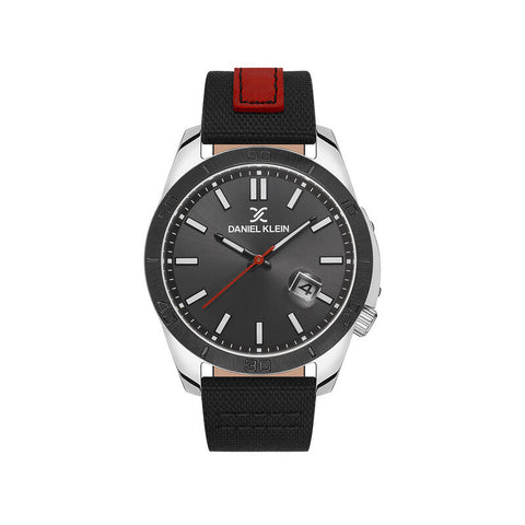 Daniel Klein Premium Men's Analog Watch DK.1.13515-1 Black with Leather Strap | Watch for Men