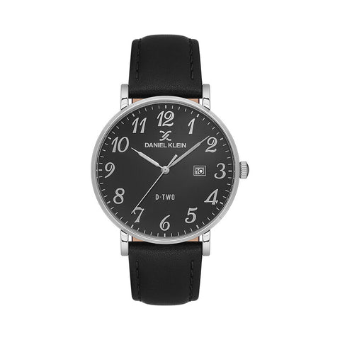 Daniel Klein Arcadia Men's Analog Watch DK.1.13562-2 Black with Leather Strap | Watch for Men