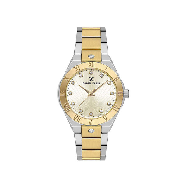 Daniel Klein Premium Women's Analog Watch Gold Stainless Steel Strap DK.1.13585-4