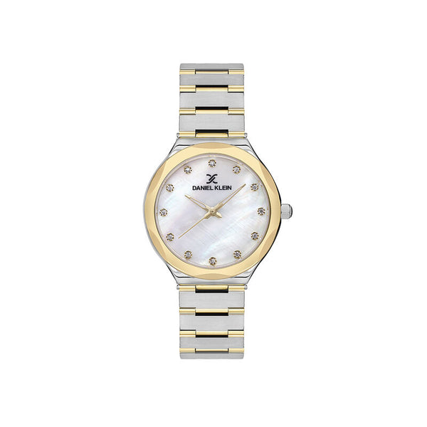 Daniel Klein Premium Women Analog Watch DK.1.13596-3 Gold Stainless Steel Strap