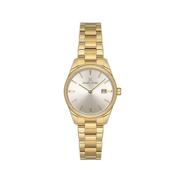 Daniel Klein Premium Women Analog Watch DK.1.13623-5 Gold Stainless Steel Strap