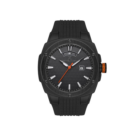 Daniel Klein Premium Men's Analog Watch Black Silicone Strap DK.1.13650-4