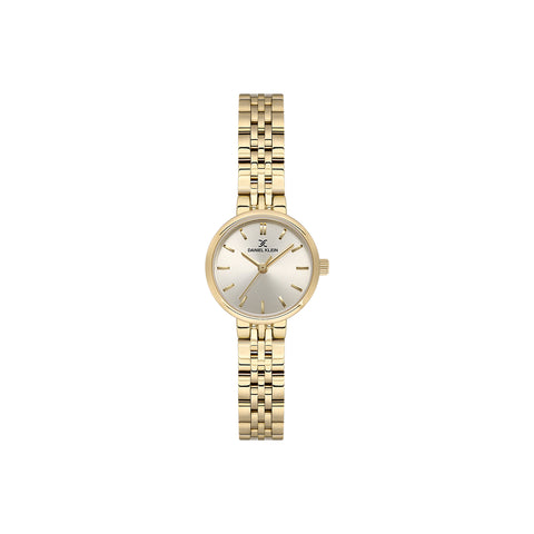 Daniel Klein Premium Women Analog Watch DK.1.13728-4 Gold Stainless Steel Strap