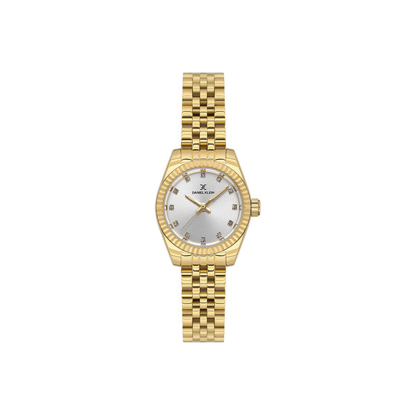 Daniel Klein Premium Women Analog Watch DK.1.13729-2 Gold Stainless Steel Strap