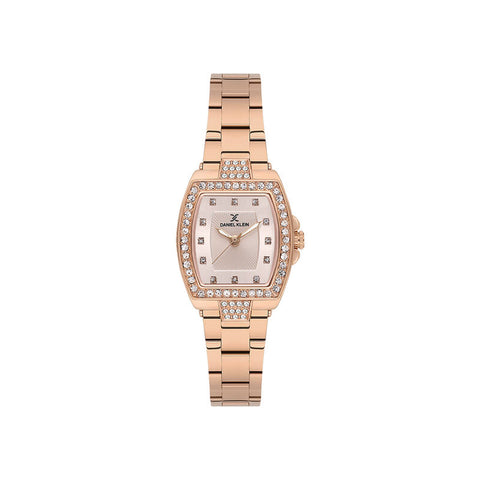 Daniel Klein Premium Women Analog Watch DK.1.13784-4 Rose Gold Stainless Steel Strap