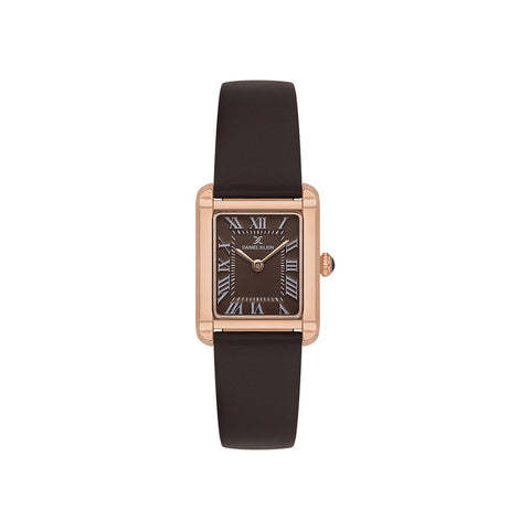 Daniel Klein Premium Women Analog Watch DK.1.13787-5 D.Brown Genuine Leather Strap