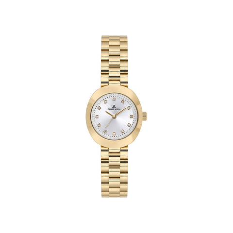 Daniel Klein Premium Women Analog Watch DK.1.13788-2 Gold Stainless Steel Strap