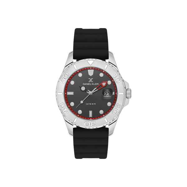 Daniel Klein Exclusive Men Analog Watch DK.1.13816-1 Black Silicone Strap