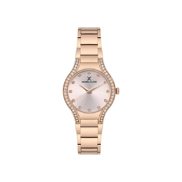 Daniel Klein Premium Women Analog Watch DK.1.13826-5 Rose Gold Stainless Steel Strap