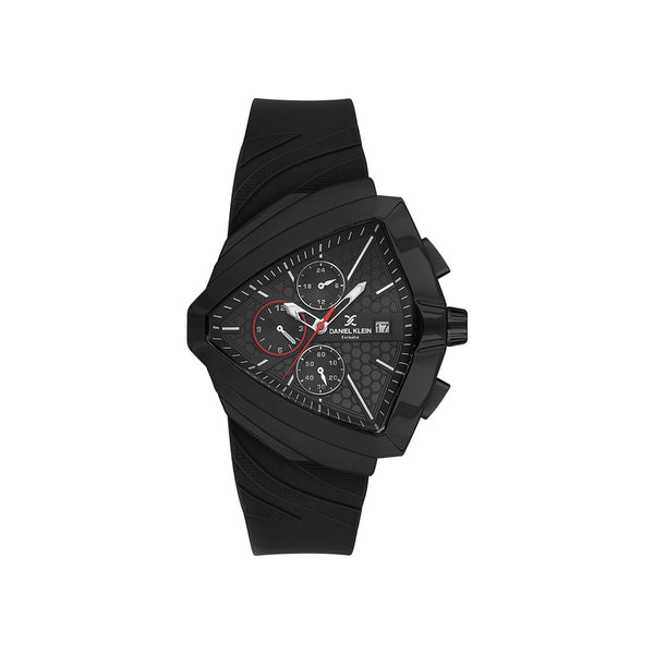 Daniel Klein Exclusive Men Analog Watch DK.1.13860-2 Black Silicone Strap