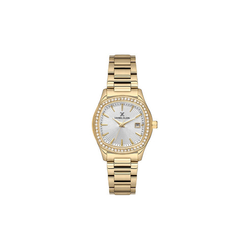 Daniel Klein Premium Women Analog Watch DK.1.13866-2 Gold Stainless Steel Strap