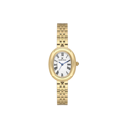 Daniel Klein Premium Women Analog Watch DK.1.13871-2 Gold Stainless Steel Strap