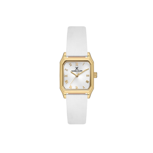 Daniel Klein Premium Women Analog Watch DK.1.13878-3 white Genuine Leather Strap