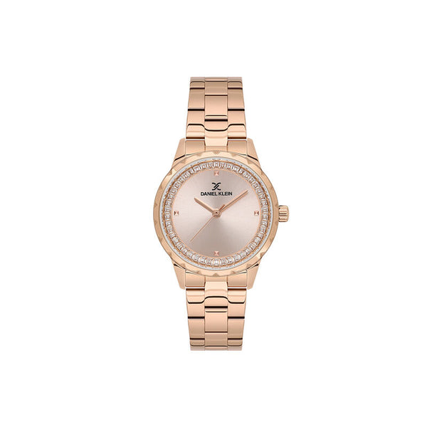 Daniel Klein Premium Women Analog Watch DK.1.13897-6 Rose Gold Stainless Steel Strap