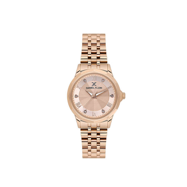 Daniel Klein Premium Women Analog Watch DK.1.13898-6 Rose Gold Stainless Steel Strap