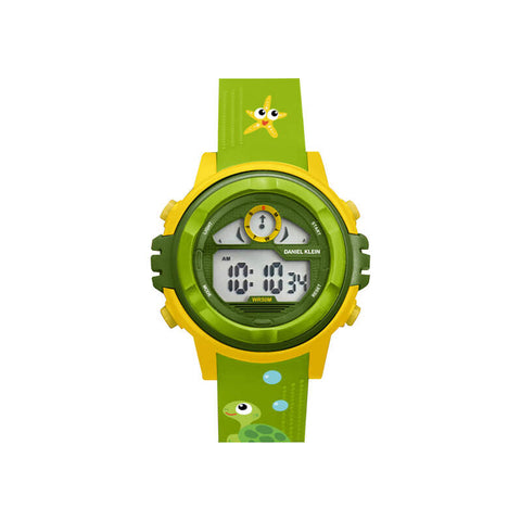 Daniel Klein Kids Digital Watch DK.2266-11 Green TPU Strap