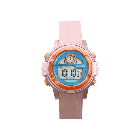 Daniel Klein Kids Digital Watch DK.2266-12 Pink TPU Strap