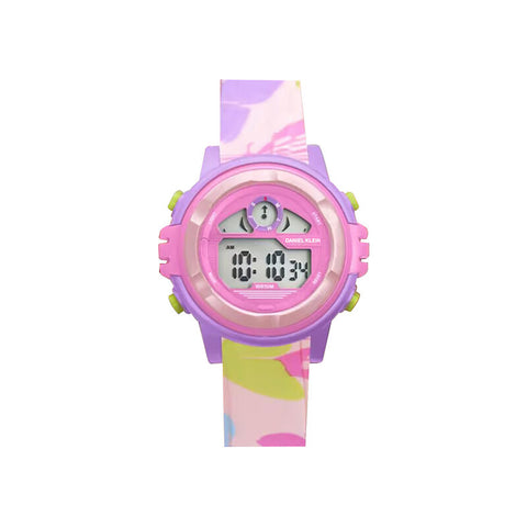 Daniel Klein Kids Digital Watch DK.2266-14 Purple TPU Strap