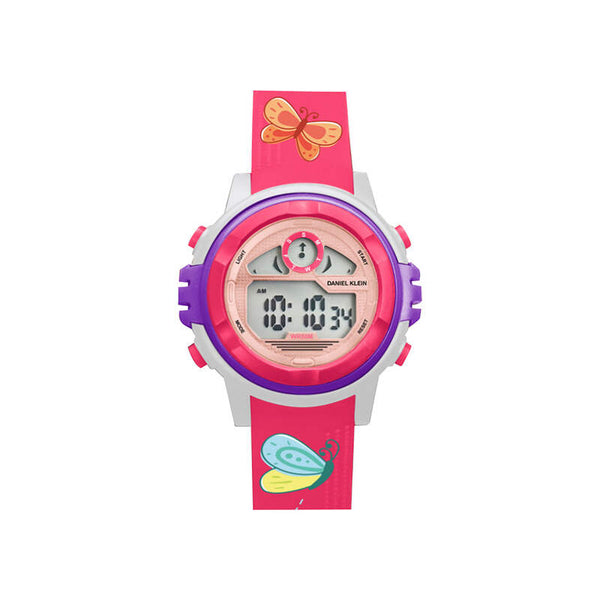 Daniel Klein Kids Digital Watch DK.2266-3 Pink TPU Strap