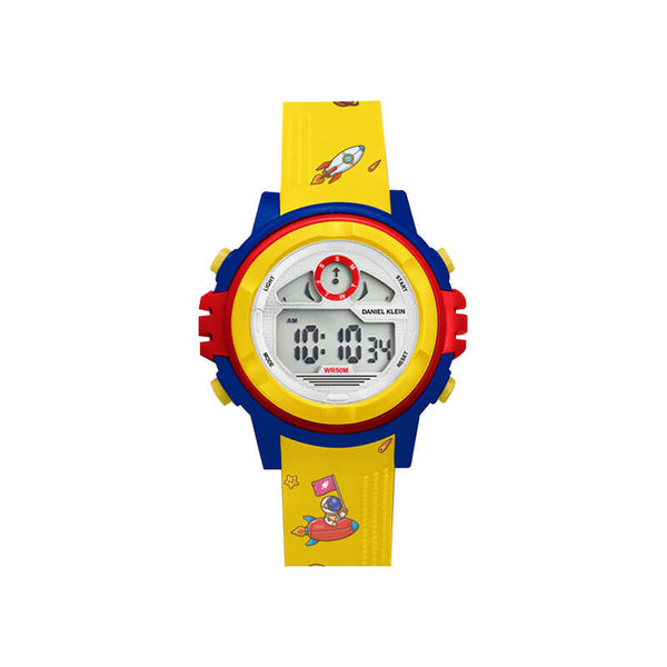 Daniel Klein Kids Digital Watch DK.2266-4 Yellow TPU Strap