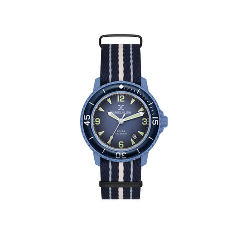 Daniel Klein Bioceramic Men Analog Watch DK.4.19730-2 Blue Nylon Strap