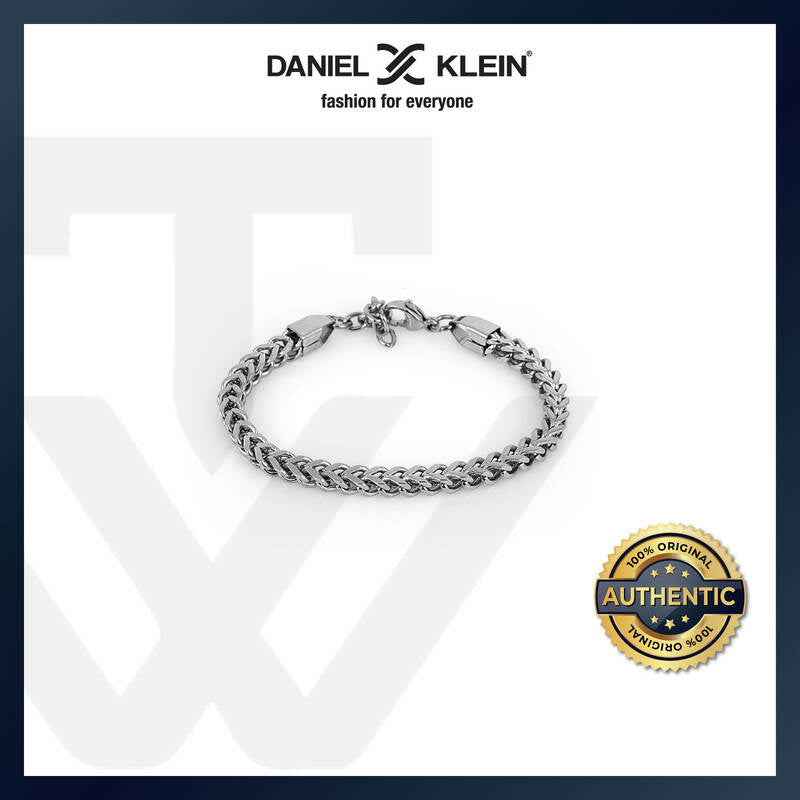 Daniel Klein Men's Bracelet DKJ.6.3041-1 Silver Stainless Steel Chain Bracelet