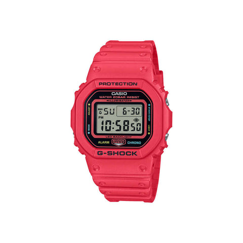 Casio G-Shock Men Digital Watch DW-5600EP-4 Red Resin Strap