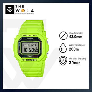 Casio G-Shock Men Digital Watch DW-5600EP-9 Green Resin Strap