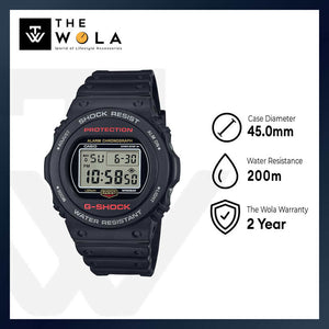 Casio G-Shock Men Digital Sport Watch DW-5750UE-1 Black Resin Strap