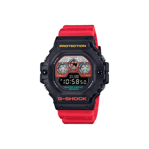 Casio G-Shock Men's Digital Sport Watch DW-5900MT-1A4DR Red Resin Strap